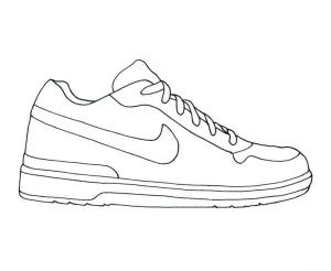 Nike boyama sayfası,  coloring page, şekilli, klasik, karikatür