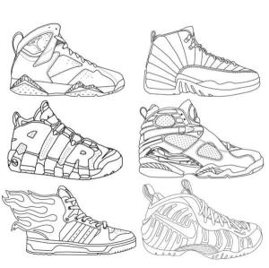 Nike boyama sayfası,  coloring page, komik, eğlenceli, şekilli