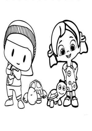 Niloya boyama sayfası,  coloring page, Niloya Ve Arkadaşı, 