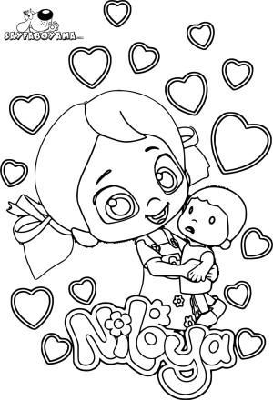 Niloya boyama sayfası,  coloring page, Niloya Ve Oyuncaklar, 