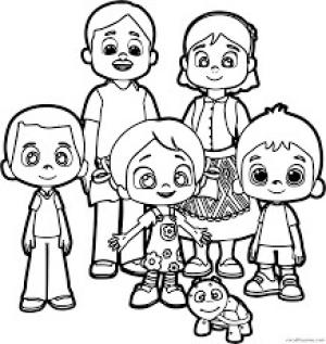 Niloya boyama sayfası,  coloring page, Niloya Ailesi, 