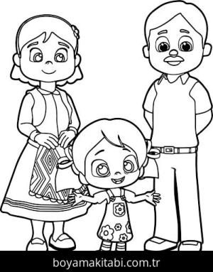 Niloya boyama sayfası – el becerilerini geliştirir, boyama çalışması