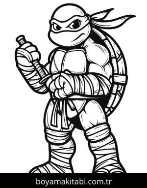 Ninja Kaplumbağalar boyama sayfası – yaratıcılık, eğlenceli etkinlik