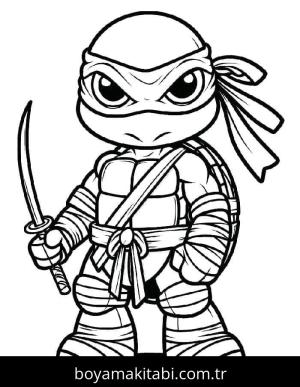 Ninja Kaplumbağalar Boyama Sayfaları