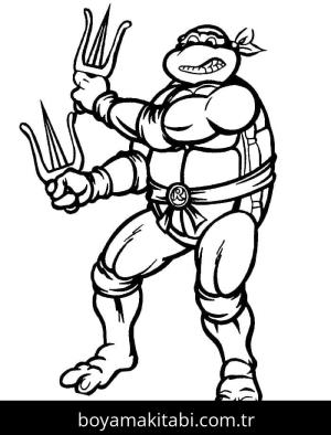 Ninja Kaplumbağalar boyama sayfası – boyama etkinliği, çocuk aktivitesi