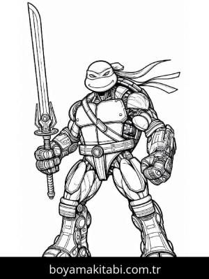 Ninja Kaplumbağalar boyama sayfası – yaratıcılık, eğlenceli etkinlik