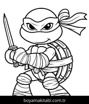 Ninja Kaplumbağalar boyama sayfası – ücretsiz yazdır, boyama etkinliği
