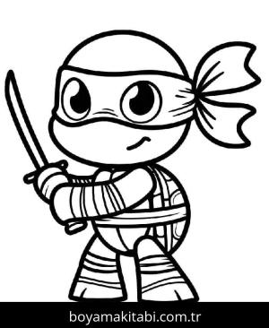 Ninja Kaplumbağalar boyama sayfası – evde etkinlik, ücretsiz yazdır