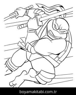 Ninja Kaplumbağalar boyama sayfası – boyama çalışması, yaratıcılığı geliştirir