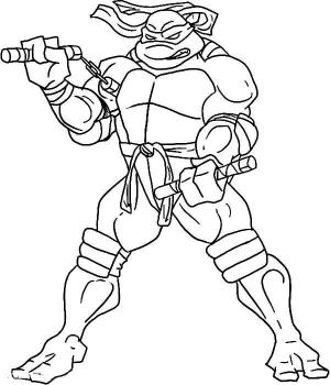 Ninja Kaplumbağalar boyama sayfası,  coloring page, Güçlü Ninja Kaplumbağalar, 