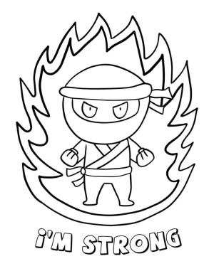 Ninja boyama sayfası,  coloring page, Ninja Logosu, 