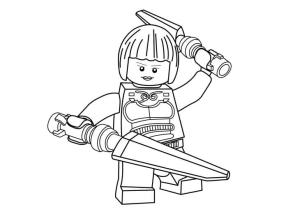 Ninja boyama sayfası,  coloring page, Lego Ninja Çocuk, 