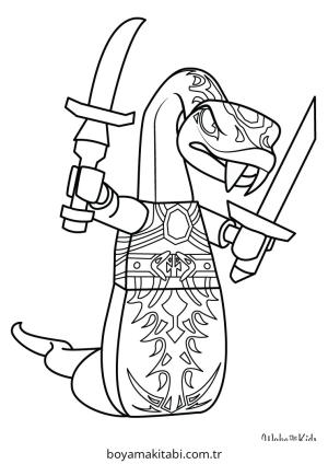 Ninjago boyama sayfası – keyifli zaman, renkli çizimler