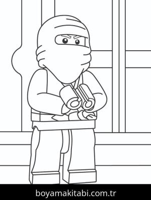Ninjago boyama sayfası – keyifli zaman, renkli çizimler