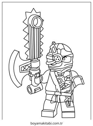 Ninjago boyama sayfası – sanatsal çalışma, çocuklar için