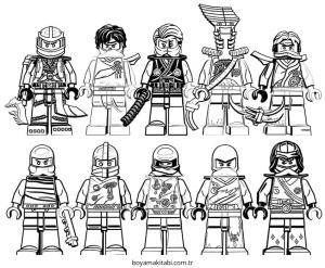 Ninjago boyama sayfası – ücretsiz yazdır, boyama etkinliği