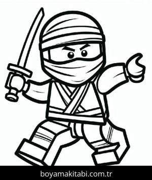 Ninjago boyama sayfası – sanatsal çalışma, çocuklar için