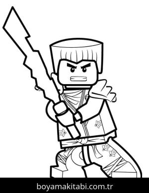 Ninjago boyama sayfası – yaratıcılık, eğlenceli etkinlik