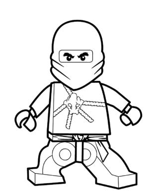 Ninjago boyama sayfası,  coloring page, Güzel Ninjago Cole, 