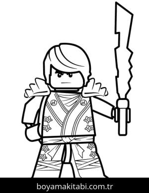 Ninjago boyama sayfası – okul öncesi, evde etkinlik