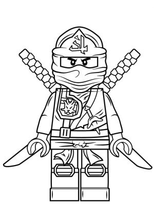 Ninjago boyama sayfası,  coloring page, Ninjago Ayakta, 