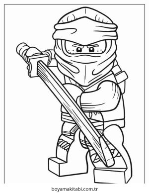 Ninjago boyama sayfası – çocuk aktivitesi, PDF indir