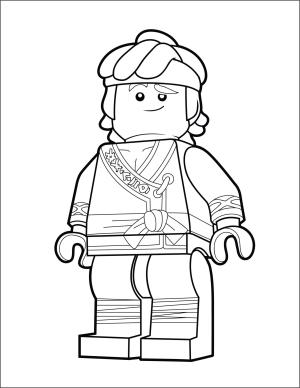 Ninjago boyama sayfası,  coloring page, Gülümseyen Kole Ninjago, 