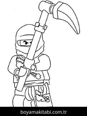 Ninjago boyama sayfası – eğlenceli etkinlik, el becerilerini geliştirir