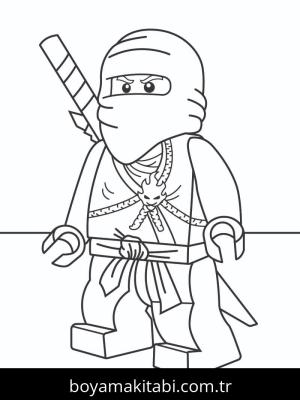 Ninjago boyama sayfası – renkli çizimler, okul öncesi