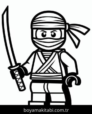 Ninjago boyama sayfası – çocuk aktivitesi, PDF indir