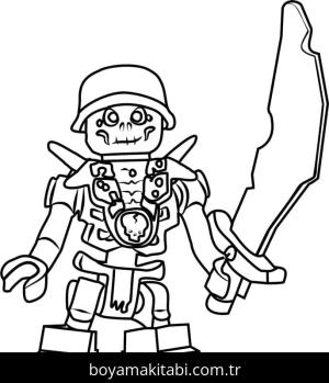 Ninjago boyama sayfası – eğlenceli etkinlik, el becerilerini geliştirir