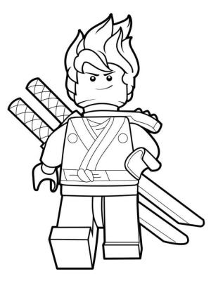 Ninjago boyama sayfası,  coloring page, Gülümseyen Ninjago, 