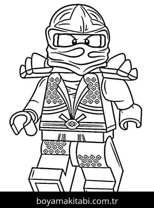 Ninjago boyama sayfası – boyama çalışması, yaratıcılığı geliştirir