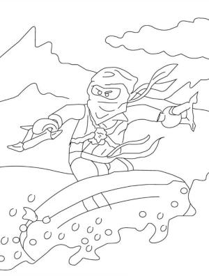 Ninjago boyama sayfası,  coloring page, Ninjago Zane Sörfü, 