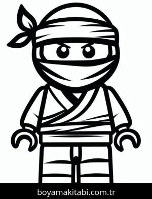 Ninjago boyama sayfası – sanatsal çalışma, çocuklar için