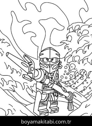 Ninjago boyama sayfası – çocuk aktivitesi, PDF indir