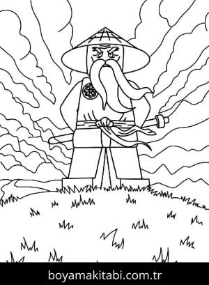 Ninjago boyama sayfası – boyama etkinliği, çocuk aktivitesi
