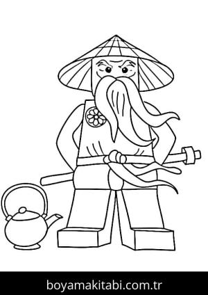 Ninjago boyama sayfası – eğitici aktivite, yaratıcılık