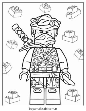 Ninjago boyama sayfası – çocuklar için, çizgi film temalı