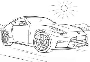 Nissan boyama sayfası,  coloring page, Nissan 370Z, 