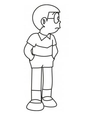 Nobita boyama sayfası,  coloring page, Nobita Yazdırılabilir, 