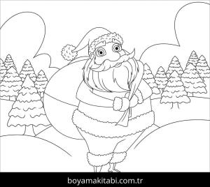 Noel Baba boyama sayfası – yaratıcılık, eğlenceli etkinlik