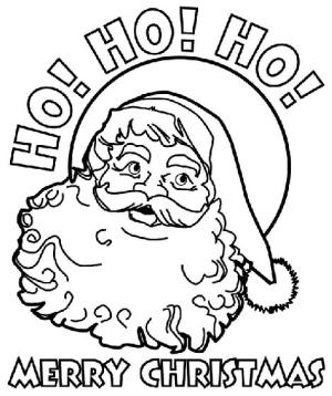 Noel Baba boyama sayfası,  coloring page, Noel Baba Gülümseme, 