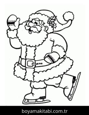 Noel Baba boyama sayfası – evde etkinlik, ücretsiz yazdır