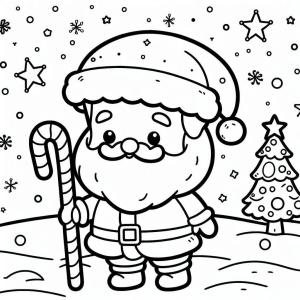 Noel Baba boyama sayfası,  coloring page, Noel Baba’yı çiz 2, 