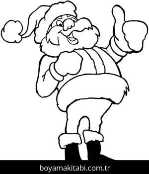 Noel Baba boyama sayfası – renkli çizimler, okul öncesi