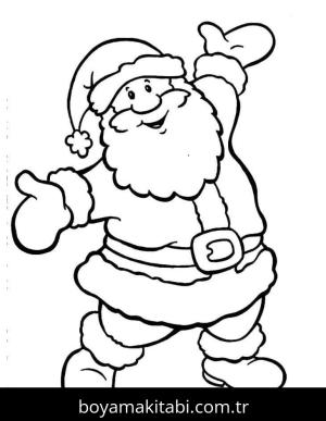Noel Baba boyama sayfası – çocuklar için, çizgi film temalı