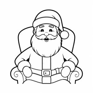 Noel Baba boyama sayfası,  coloring page, Noel Baba’yı çiz 7, 