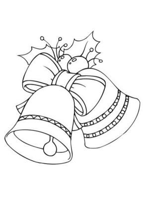 Noel Çanı boyama sayfası,  coloring page, Noel’de her yerde çaldığını duyabilirsiniz., 