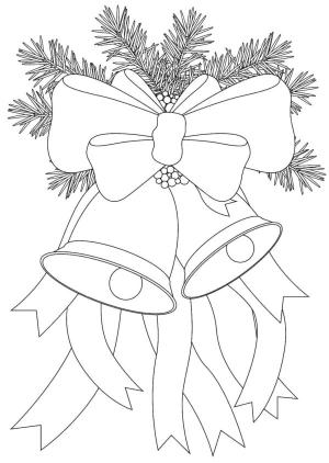 Noel Çanı boyama sayfası,  coloring page, Noel’de çanların çalması herkesi mutlu eder., 